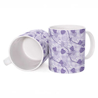 Anthurium Pikake Ti Leaf Palaka Ceramic Mug Purple Version