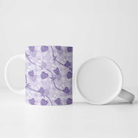 Anthurium Pikake Ti Leaf Palaka Ceramic Mug Purple Version