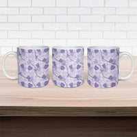 Anthurium Pikake Ti Leaf Palaka Ceramic Mug Purple Version