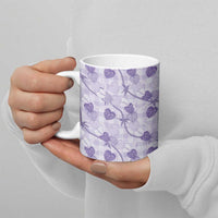 Anthurium Pikake Ti Leaf Palaka Ceramic Mug Purple Version