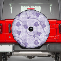 Anthurium Pikake Ti Leaf Palaka Spare Tire Cover Purple Version LT01 - Polynesian Pride