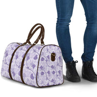 Anthurium Pikake Ti Leaf Palaka Travel Bag Purple Version LT01 - Polynesian Pride