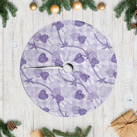 Anthurium Pikake Ti Leaf Palaka Tree Skirt Purple Version LT01 Casual Purple - Polynesian Pride