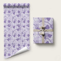 Anthurium Pikake Ti Leaf Palaka Wrapping Paper Purple Version