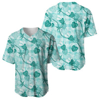 Anthurium Pikake Ti Leaf Palaka Baseball Jersey Turquoise Version