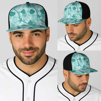 Anthurium Pikake Ti Leaf Palaka Baseball Net Cap Turquoise Version