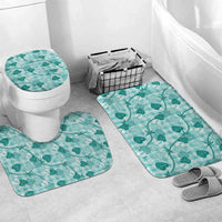Anthurium Pikake Ti Leaf Palaka Bathroom Set Turquoise Version