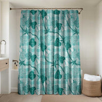 Anthurium Pikake Ti Leaf Palaka Bathroom Set Turquoise Version
