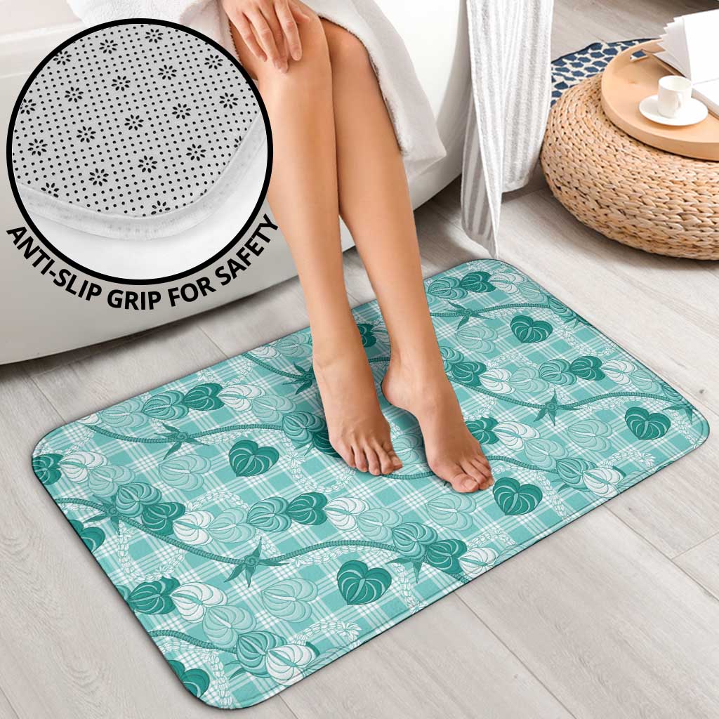 Anthurium Pikake Ti Leaf Palaka Bathroom Set Turquoise Version