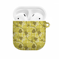 Anthurium Pikake Ti Leaf Palaka AirPods Case Yellow Version