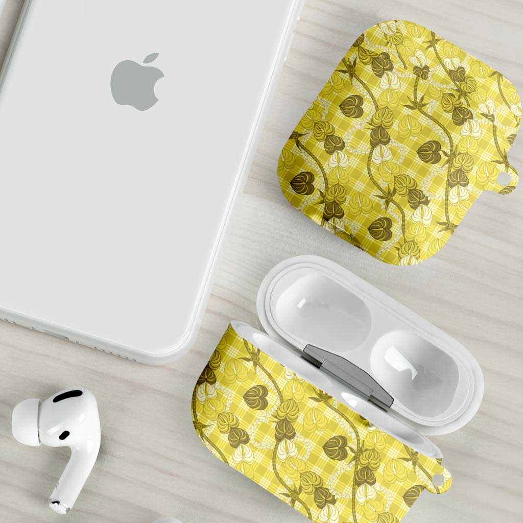 Anthurium Pikake Ti Leaf Palaka AirPods Case Yellow Version