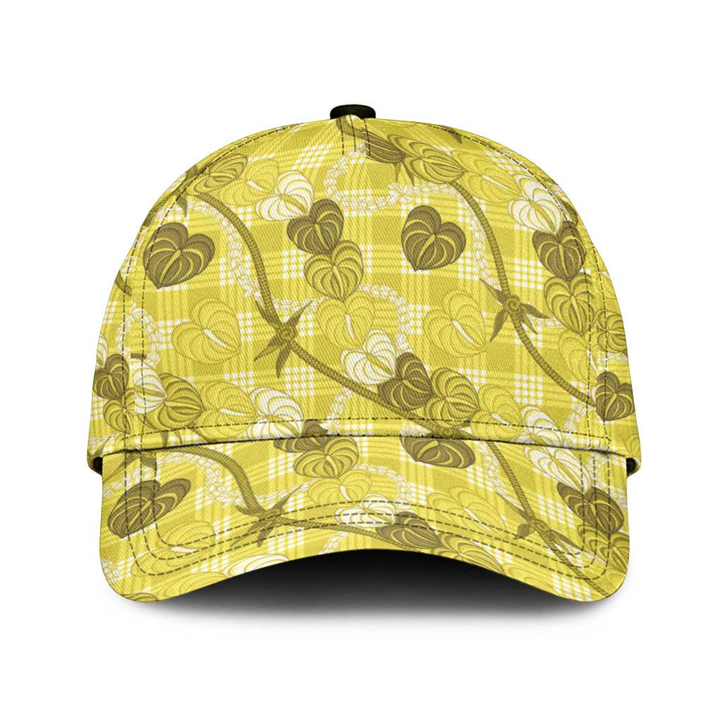 Anthurium Pikake Ti Leaf Palaka Classic Cap Yellow Version LT01 Universal Fit Yellow - Polynesian Pride
