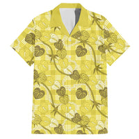 Anthurium Pikake Ti Leaf Palaka Hawaiian Shirt Yellow Version LT01 Yellow - Polynesian Pride