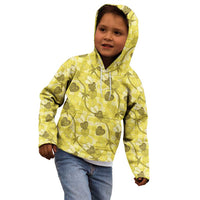Anthurium Pikake Ti Leaf Palaka Kid Hoodie Yellow Version
