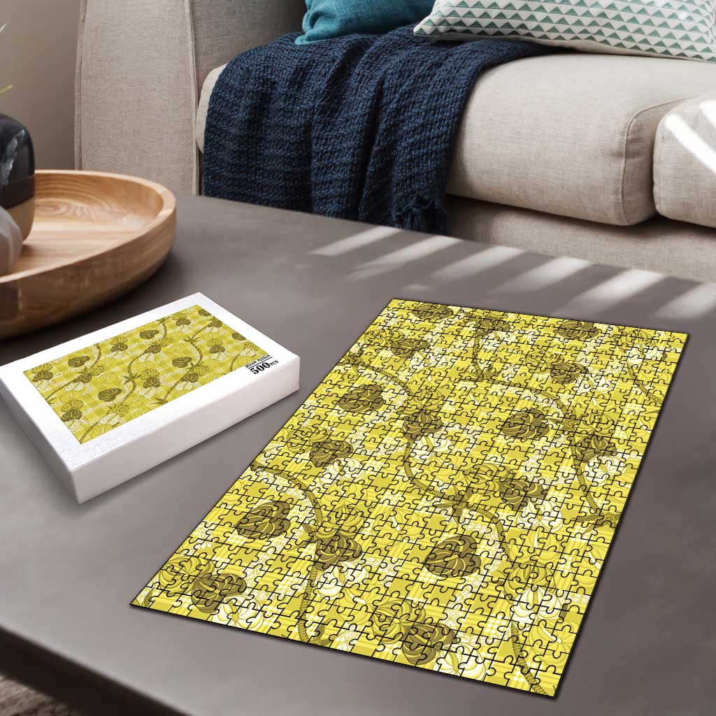 Anthurium Pikake Ti Leaf Palaka Puzzle Yellow Version LT01 - Polynesian Pride