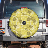 Anthurium Pikake Ti Leaf Palaka Spare Tire Cover Yellow Version LT01 Yellow - Polynesian Pride