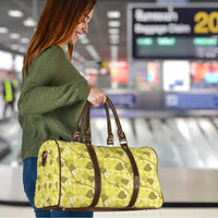 Anthurium Pikake Ti Leaf Palaka Travel Bag Yellow Version LT01 - Polynesian Pride