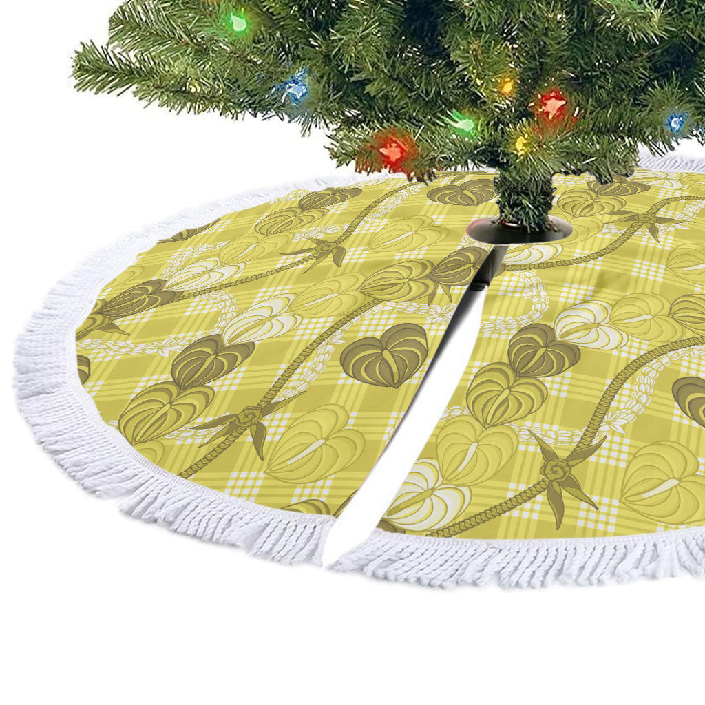 Anthurium Pikake Ti Leaf Palaka Tree Skirt Yellow Version LT01 - Polynesian Pride