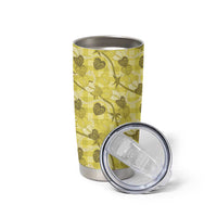 Anthurium Pikake Ti Leaf Palaka Tumbler Cup Yellow Version LT01 - Polynesian Pride