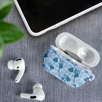 Anthurium Pikake Ti Leaf Palaka AirPods Case Blue Version