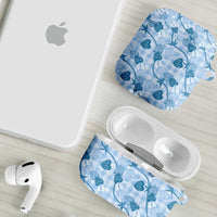 Anthurium Pikake Ti Leaf Palaka AirPods Case Blue Version