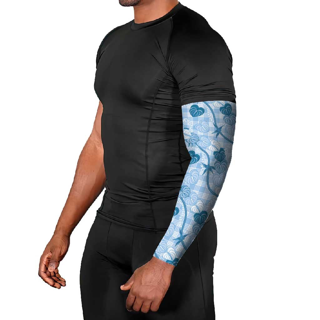 Anthurium Pikake Ti Leaf Palaka Arm Sleeves Blue Version