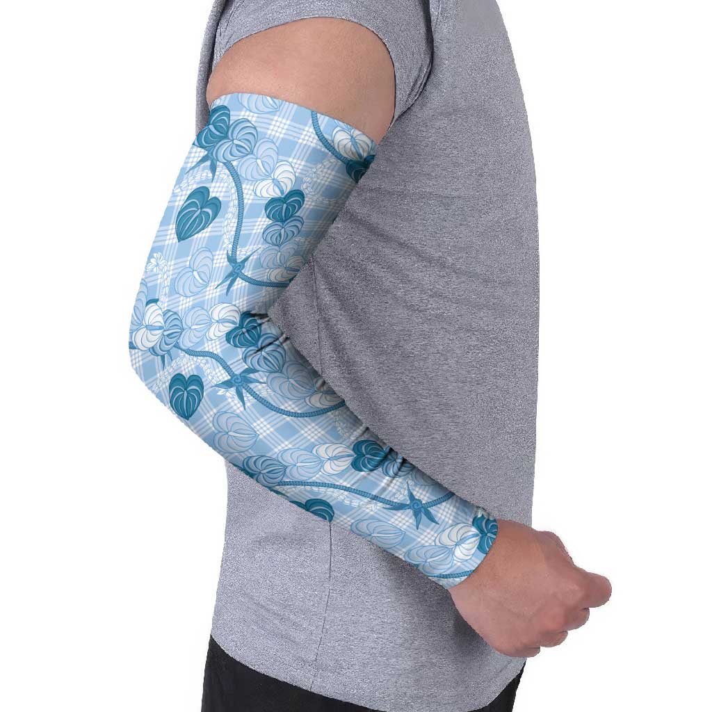Anthurium Pikake Ti Leaf Palaka Arm Sleeves Blue Version