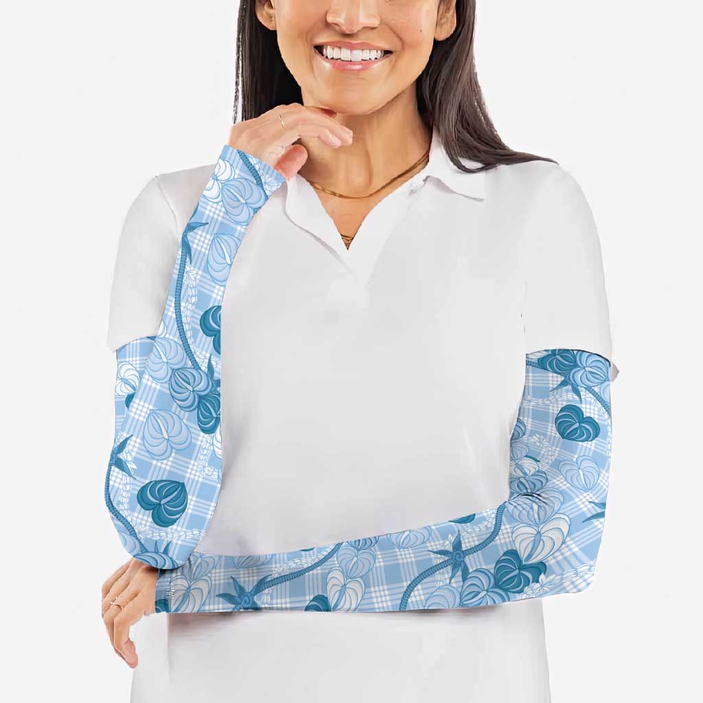 Anthurium Pikake Ti Leaf Palaka Arm Sleeves Blue Version