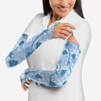 Anthurium Pikake Ti Leaf Palaka Arm Sleeves Blue Version