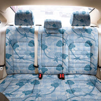 Anthurium Pikake Ti Leaf Palaka Back Car Seat Cover Blue Version