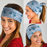 Anthurium Pikake Ti Leaf Palaka Neck Gaiter Blue Version LT01 - Polynesian Pride