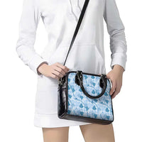 Anthurium Pikake Ti Leaf Palaka Shoulder Handbag Blue Version