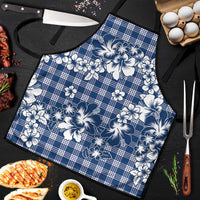 Hibiscus Pakala Cobalt Blue Royal Apron Tropical Floral Stylized - Polynesian Pride