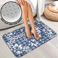 Hibiscus Pakala Cobalt Blue Royal Bathroom Set Tropical Floral Stylized - Polynesian Pride