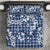 Hibiscus Pakala Cobalt Blue Royal Bedding Set Tropical Floral Stylized - Polynesian Pride
