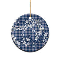 Hibiscus Pakala Cobalt Blue Royal Ceramic Ornament Tropical Floral Stylized LT01 - Polynesian Pride