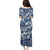 Hibiscus Pakala Cobalt Blue Royal Family Matching Puletasi and Hawaiian Shirt Tropical Floral Stylized - Polynesian Pride