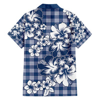 Hibiscus Pakala Cobalt Blue Royal Hawaiian Shirt Tropical Floral Stylized - Polynesian Pride