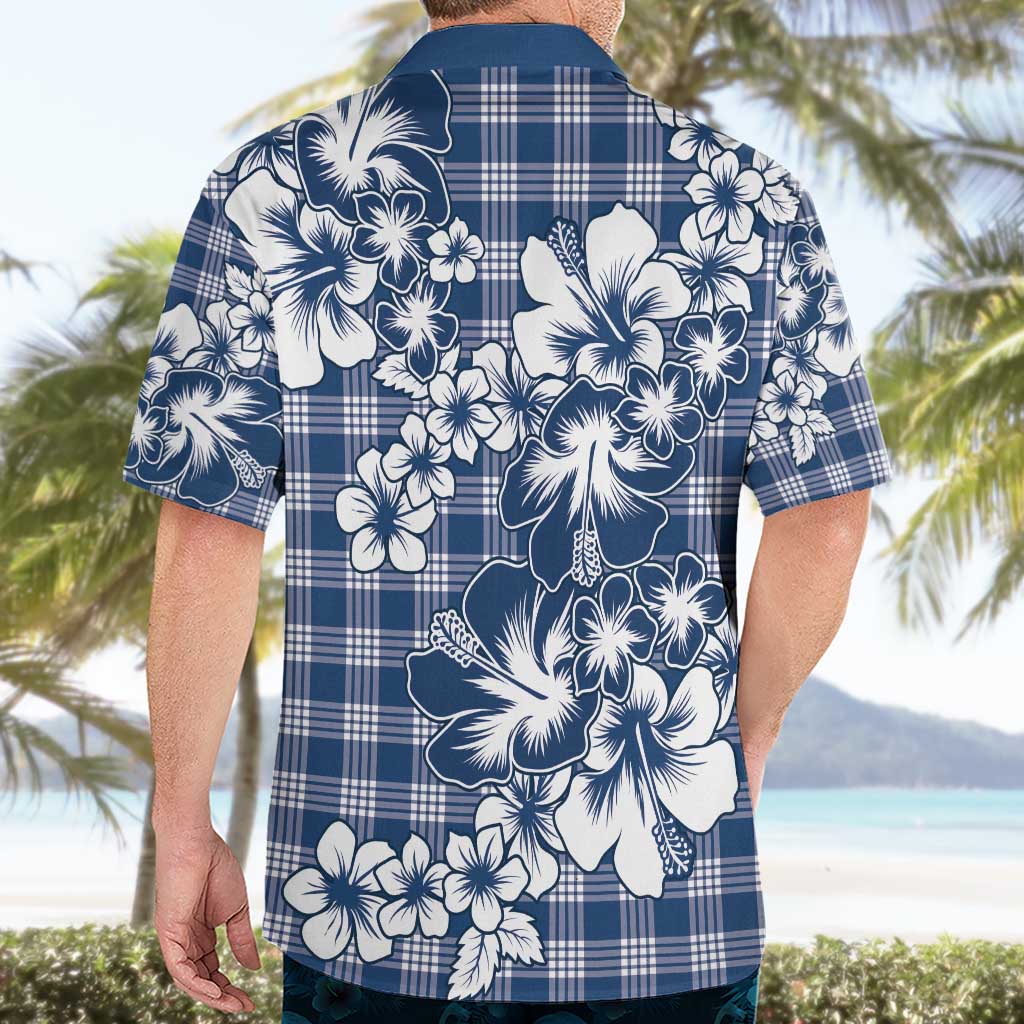 Hibiscus Pakala Cobalt Blue Royal Hawaiian Shirt Tropical Floral Stylized - Polynesian Pride