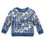 Hibiscus Pakala Cobalt Blue Royal Kid Ugly Christmas Sweater Tropical Floral Stylized - Polynesian Pride