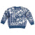 Hibiscus Pakala Cobalt Blue Royal Kid Ugly Christmas Sweater Tropical Floral Stylized - Polynesian Pride