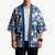 Hibiscus Pakala Cobalt Blue Royal Kimono Tropical Floral Stylized - Polynesian Pride