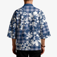 Hibiscus Pakala Cobalt Blue Royal Kimono Tropical Floral Stylized - Polynesian Pride