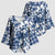 Hibiscus Pakala Cobalt Blue Royal Kimono Sleeve Blouse Tropical Floral Stylized - Polynesian Pride