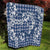 Hibiscus Pakala Cobalt Blue Royal Quilt Tropical Floral Stylized - Polynesian Pride