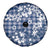 Hibiscus Pakala Cobalt Blue Royal Spare Tire Cover Tropical Floral Stylized - Polynesian Pride