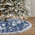 Hibiscus Pakala Cobalt Blue Royal Tree Skirt Tropical Floral Stylized - Polynesian Pride