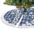 Hibiscus Pakala Cobalt Blue Royal Tree Skirt Tropical Floral Stylized - Polynesian Pride