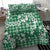 Hibiscus Pakala Emerald Green Bedding Set Tropical Floral Stylized - Polynesian Pride