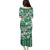 Hibiscus Pakala Emerald Green Family Matching Puletasi and Hawaiian Shirt Tropical Floral Stylized - Polynesian Pride